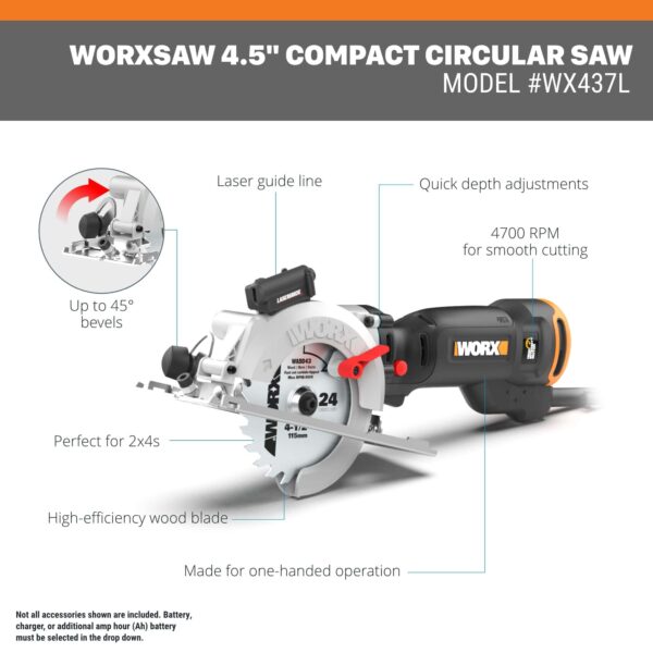 4-1/2-in Corded Circular Saw - Image 2