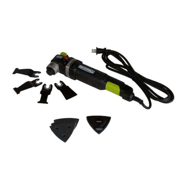 ROCKWELL Sonicrafter 10-Piece Corded 4.5-Amp Variable Speed Oscillating Multi-Tool Kit with Soft Case - Image 3