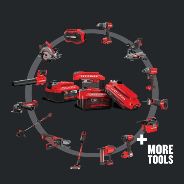 V20 RP 1/2-in 20-volt Max-Amp Variable Speed Brushless Cordless Hammer Drill (2-Batteries Included) - Image 7