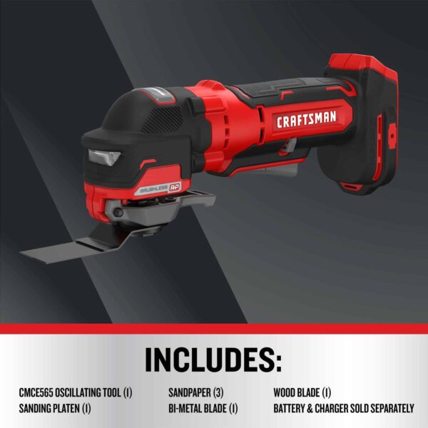 Cordless Brushless 20-volt Max Variable Speed Oscillating Multi-Tool - Image 6