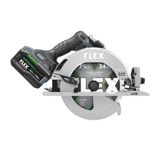 FLEX FX2141-1J STACKED LITHIUM 24-Volt 7-1/4-in Brushless Cordless Circular Saw Kit Circular Saw (1-Battery and Charger Included) - Image 12