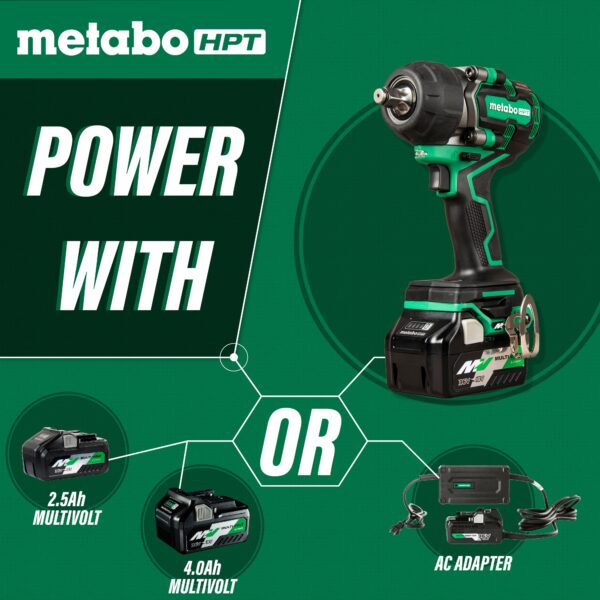 HPT 36V MultiVolt 1/2 Inch Mid-Torque Impact Wrench - Image 4