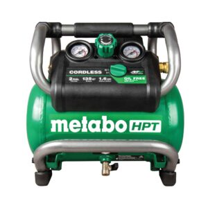 HPT Air Compressor EC36DAQ4M MultiVolt 2-Gallon Single Stage Portable Cordless Electric with Accessories