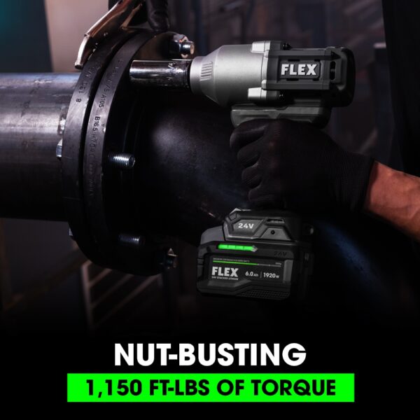24-volt Variable Speed Brushless 1/2-in Drive Cordless Impact Wrench (Tool only) - Image 3