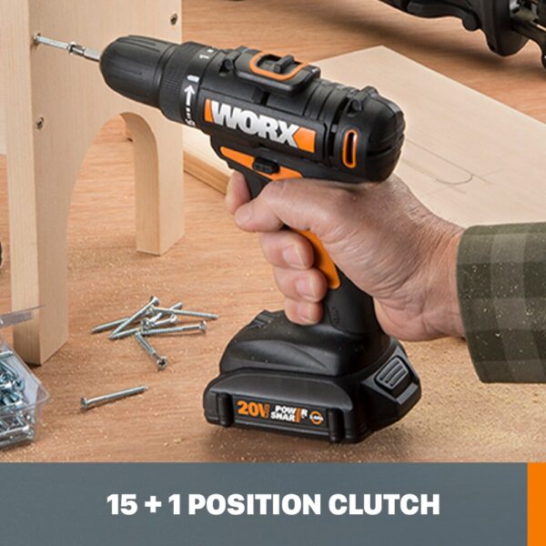 POWER SHARE 3-Tool 20-volt Power Tool Combo Kit with Soft Case (2 Li-ion Batteries Included and Charger Included) - Image 6