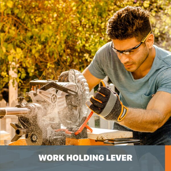 Power Share POWER SHARE 7-1/4-in 20-volt Max Single Bevel Sliding Compound Cordless Miter Saw (Cordless) - Image 14