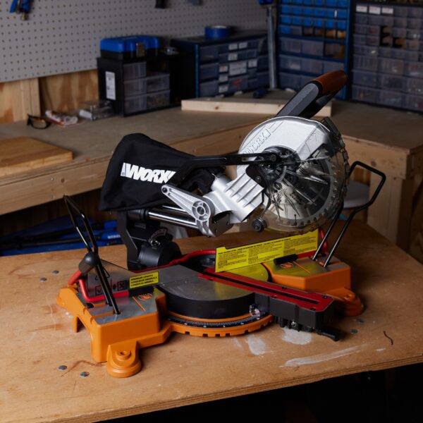 Power Share POWER SHARE 7-1/4-in 20-volt Max Single Bevel Sliding Compound Cordless Miter Saw (Cordless) - Image 5