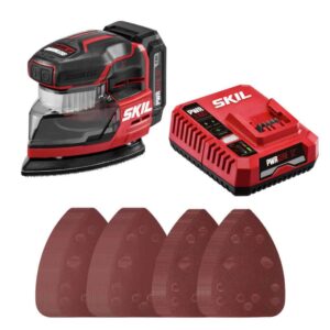 PWR CORE Compact 12-Volt Brushless Cordless Detail Sander with Dust Management (Battery Included)