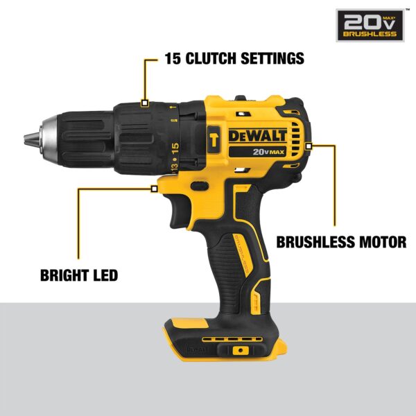 1/2-in 20-volt Max-Amp Variable Speed Brushless Cordless Hammer Drill(Tool Only) - Image 2