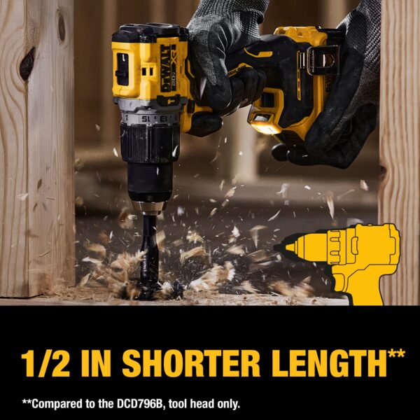 20V MAX XR Brushless Cordless 1/2-in Hammer Drill/Driver Kit - Image 7