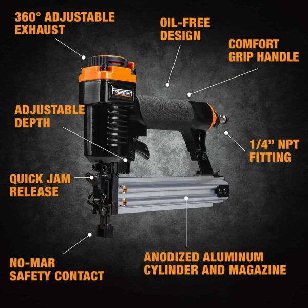 Quick Release 1.25-in 18-Gauge Pneumatic Brad Nailer - Image 8