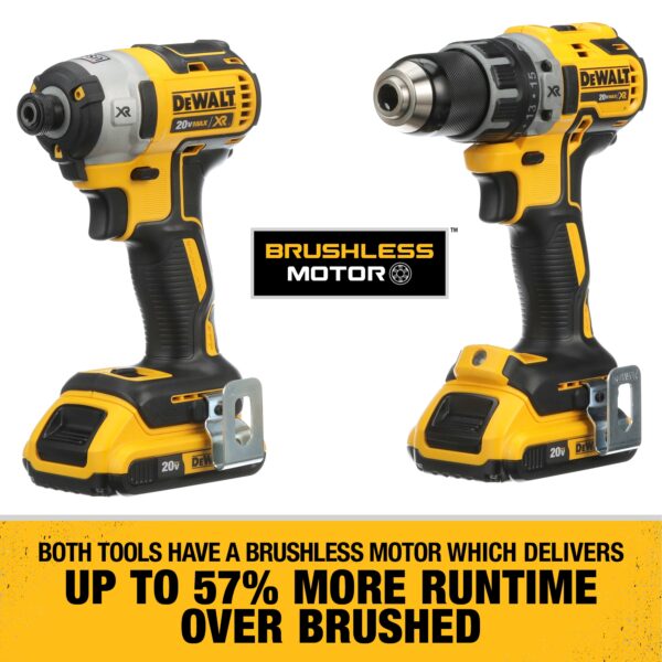 XR 2-Tool 20-Volt Max Brushless Power Tool Combo Kit with Soft Case (2-Batteries and charger Included) - Image 11