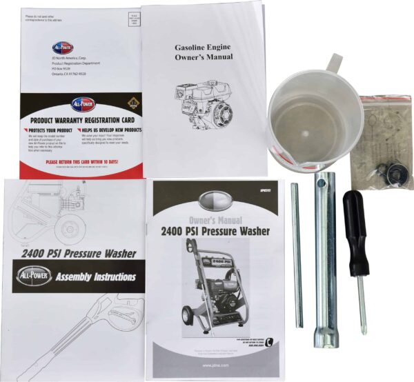 All Power APW5117 2400 PSI Cold Water Gas Pressure Washer - Image 9