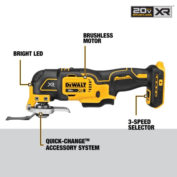 DCK379D2 3-Tool 20-Volt Max Brushless Power Tool Combo Kit with Soft Case (2-Batteries and charger Included) - Image 18