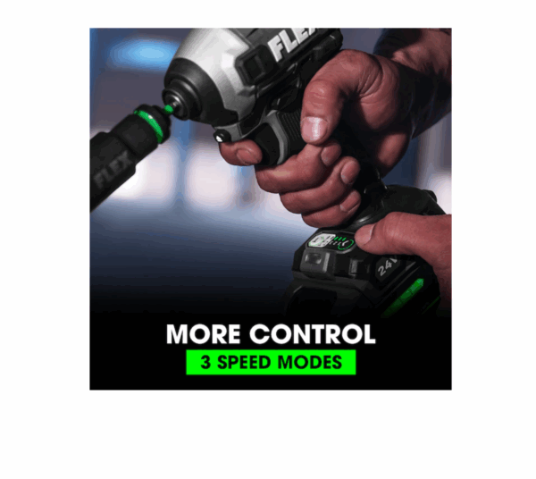 FX1371A-1H STACKED LITHIUM 24-Volt 1/4-in Variable Speed Brushless Cordless Impact Driver (1-Battery Included) - Image 6