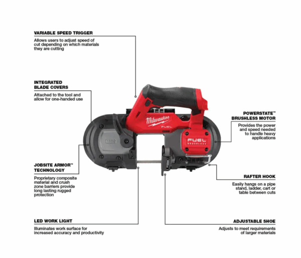 Band Saw 2529-20 M12 FUEL 12V Lithium-Ion Cordless Compact (Tool-Only) - Image 6