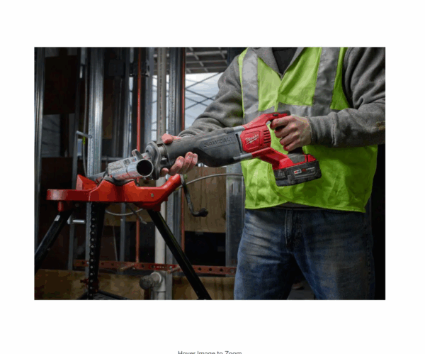 Reciprocating Saw 2621-20-48-59-1835 M18 18V Lithium-Ion Cordless SAWZALL W/ 3.0Ah Battery and Charger - Image 6