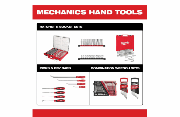 48-22-9407 SAE and 48-22-9507 Metric Combination Wrench Mechanics Tool Set (14-Piece) - Image 9