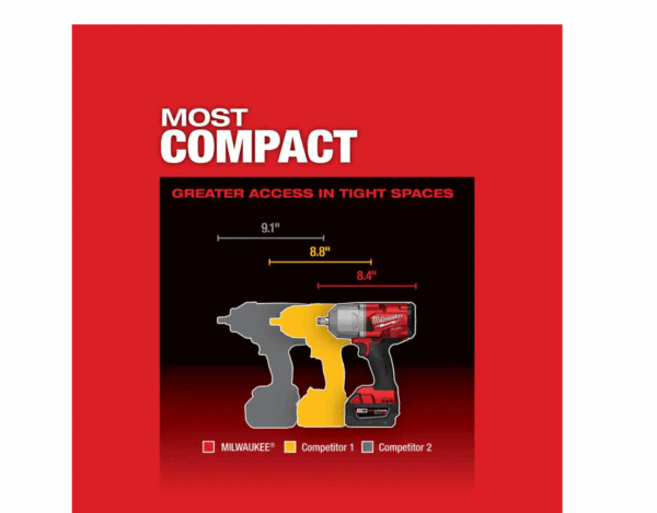 2767-20 M18  18-Volt Lithium-Ion Brushless Cordless 1/2 in. Impact Wrench with Friction Ring (Tool-Only) - Image 6