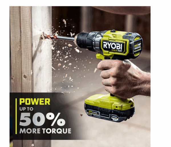 PBLDD01K-PBP004 ONE+ HP 18V Brushless Cordless 2-Tool Combo Kit with Drill/Driver, Batteries, Charger, and Bag with Extra 4.0 Ah Battery - Image 6