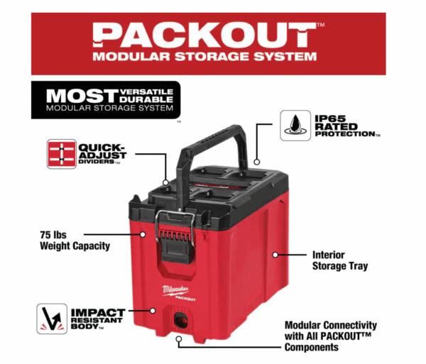 2505-22-PO M12 FUEL 12V Lithium-Ion Brushless Cordless 4-in-1 Installation 3/8 in. Drill Driver Kit   4-Tool Heads W/PACKOUT - Image 6