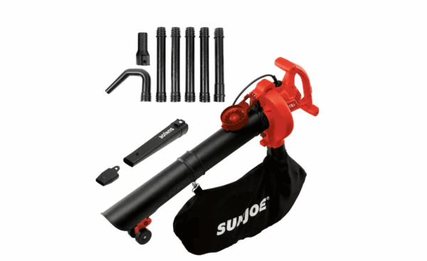 Sun Joe SBJ606E-GA-RED 250 MPH 440 CFM 14 Amp Electric Handheld Blower/Vacuum/Mulcher with Gutter Attachment, Red - Image 5