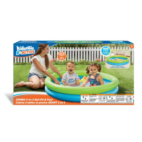 Kidoozie B-Active Jumbo Splash n  Play Ball Pit, 50  Pool, 100 Balls, Suitable for Ages 2 Years and Up - Image 7