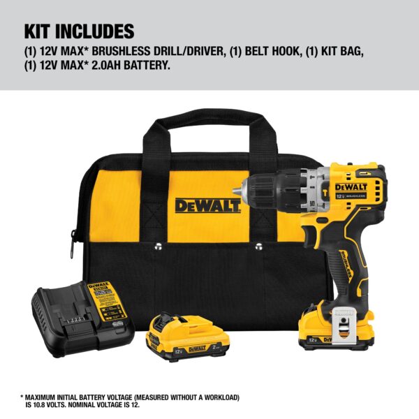 XTREME 3/8-in 12-volt Max Variable Speed Brushless Cordless Hammer Drill (2-Batteries Included) - Image 5