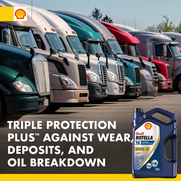 (3 pack)  T6 Full Synthetic 15W-40 Diesel Engine Oil, 1 Gallon (3 Pack Case) - Image 5