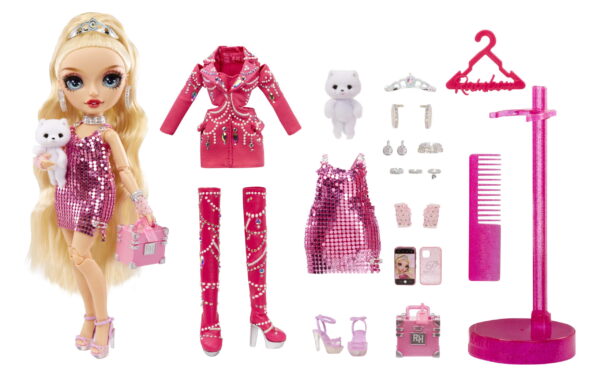 Rainbow High Premium Edition- Paris Hilton Collector Doll- 11 inch, 2022 Fashion Doll w/ Blond Hair, 2 Gorgeous Outfits to Mix   Match and Premium Doll Accessories. Great Gift and Collectors! - Image 5