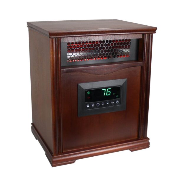 4 Element 1500W Electric Infrared Quartz Indoor Space Heater, (2 Pack) - Image 3