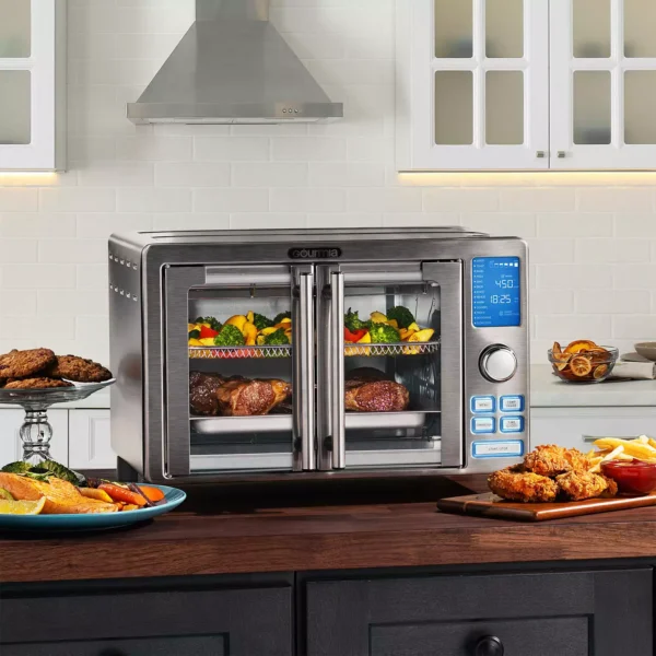 Gourmia French Door Air Fryer Oven (14 Presets) | Spacious   Versatile Cooking (under 60 characters) - Image 7