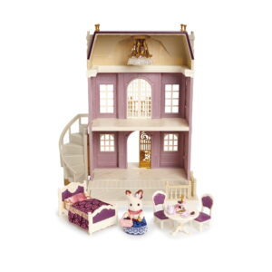 Town Series Elegant Town Manor Gift Set, Dollhouse Playset with Figure, Furniture and Accessories