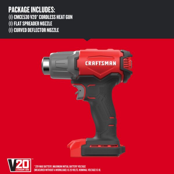CMCE530B V20 Cordless Heat Gun - Image 3