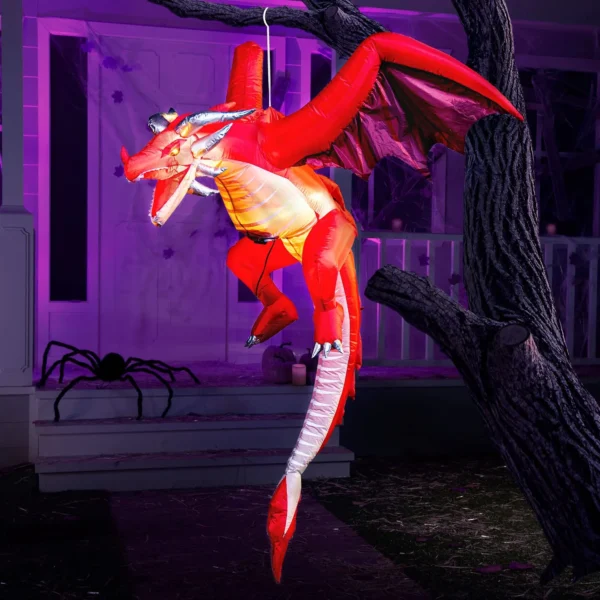 5ft Hanging Flying Dragon Inflatable Decoration - Image 4