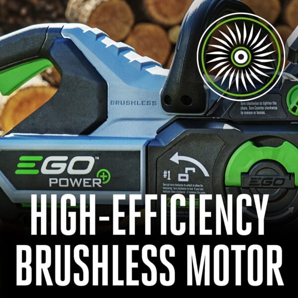 CS1613 POWER+ 56-volt 16-in Brushless Cordless Electric Chainsaw 4 Ah (Battery   Charger Included) - Image 7