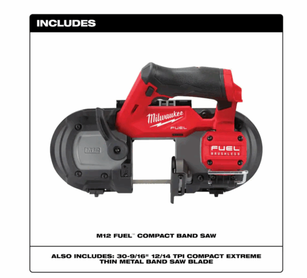 Band Saw 2529-20 M12 FUEL 12V Lithium-Ion Cordless Compact (Tool-Only) - Image 7