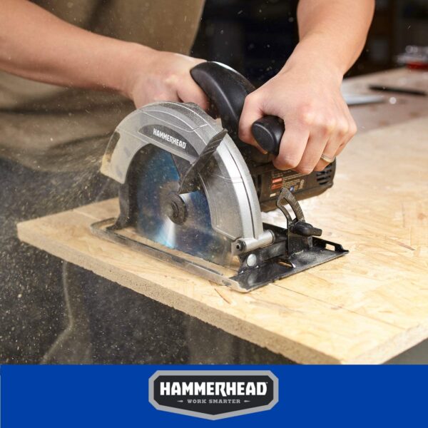 Hammerhead HACS120 12-Amp 7-1/4 Inch Circular Saw with Saw Blade - Image 7