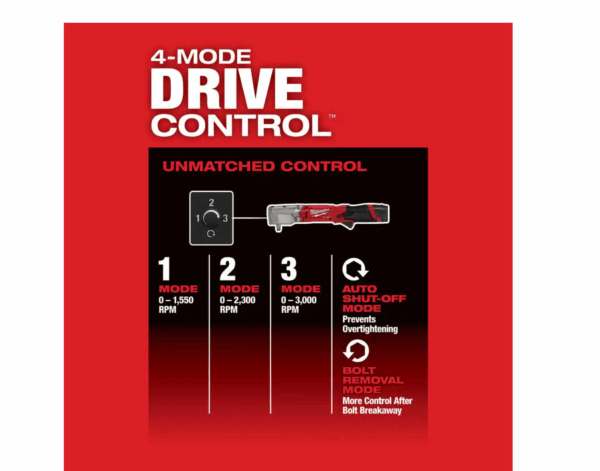 2564-22 M12 FUEL 12V Lithium-Ion Brushless Cordless 3/8 in. Right Angle Impact Wrench Kit with Two 2.0 Ah Batteries - Image 7