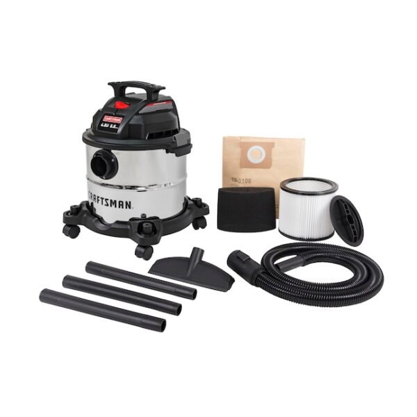CMXEVXA18115 5-Gallons 4-HP Corded Wet/Dry Shop Vacuum with Accessories Included - Image 2