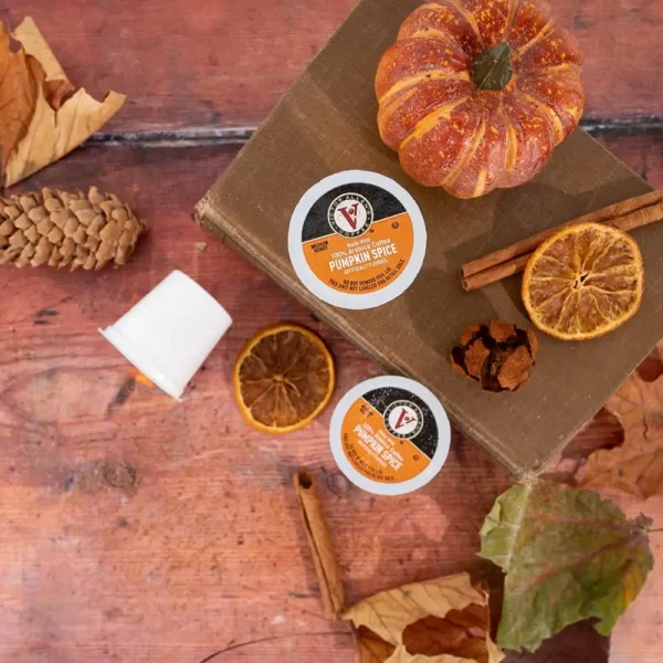 Victor Allen s Coffee Pumpkin Spice Flavored Medium Roast 80 Count, Single Serve Coffee Pods for Keurig K-Cup Brewers - Image 7