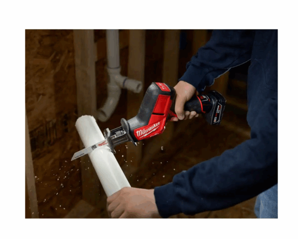 2520-21XC-2415-20 M12 FUEL 12-Volt Lithium-Ion Brushless Cordless HACKZALL Reciprocating Saw Kit with M12 3/8 in. Right Angle Drill - Image 7