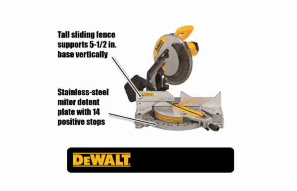 Miter Saw DWS715 15 Amp Corded 12 in. Single Bevel Compound - Image 3