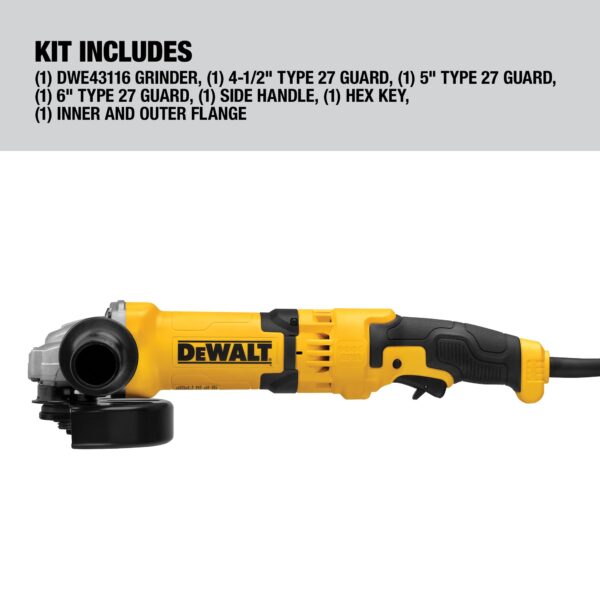 4.5-in-Amp Trigger Switch Corded Angle Grinder - Image 5