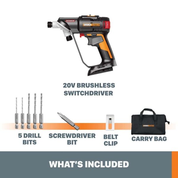NItro 1/4-in Brushless Cordless Drill (Bare Tool) - Image 16
