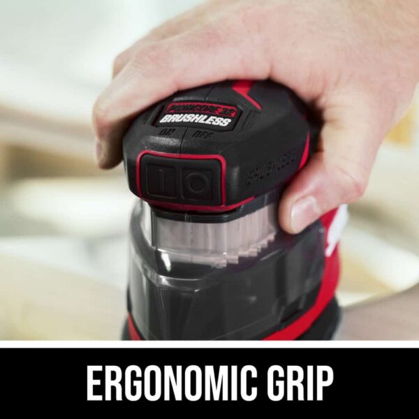 PWR CORE Compact 12-Volt Brushless Cordless Detail Sander with Dust Management (Battery Included) - Image 6