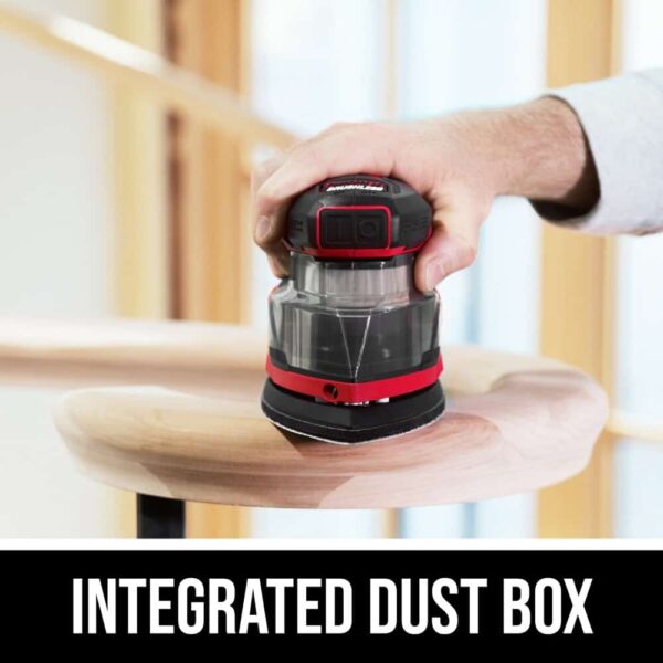 PWR CORE Compact 12-Volt Brushless Cordless Detail Sander with Dust Management (Battery Included) - Image 4