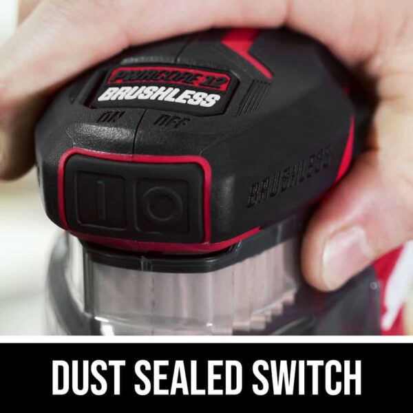 PWR CORE Compact 12-Volt Brushless Cordless Detail Sander with Dust Management (Battery Included) - Image 7