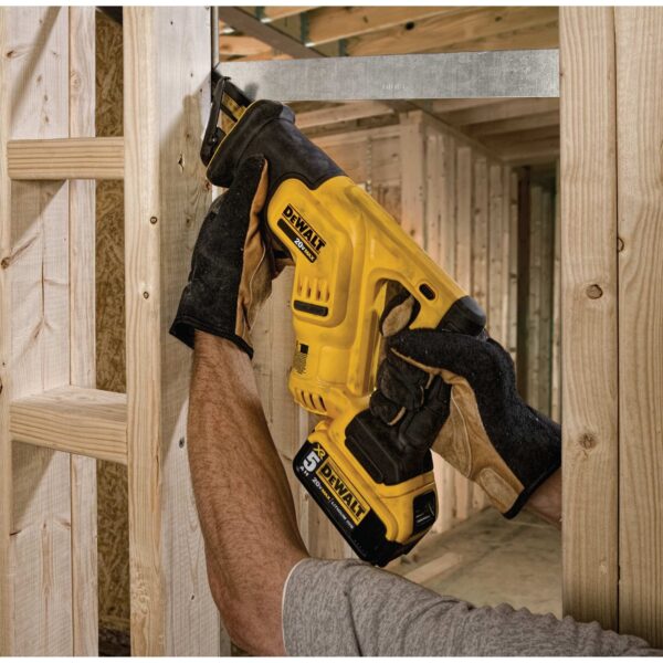 DCS387P1 20-volt Max Variable Speed Cordless Reciprocating Saw (Charger Included and Battery Included) - Image 9