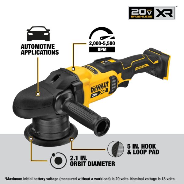Brushless Cordless Random Orbital Sander - Image 5